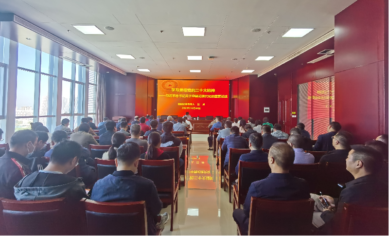 紧跟核心强忠诚 在深学细悟中坚定信仰信念 ——乐鱼网页版登录入口-乐鱼(中国)
负责人汪洋同志为全体党员讲授主题教育专题党课